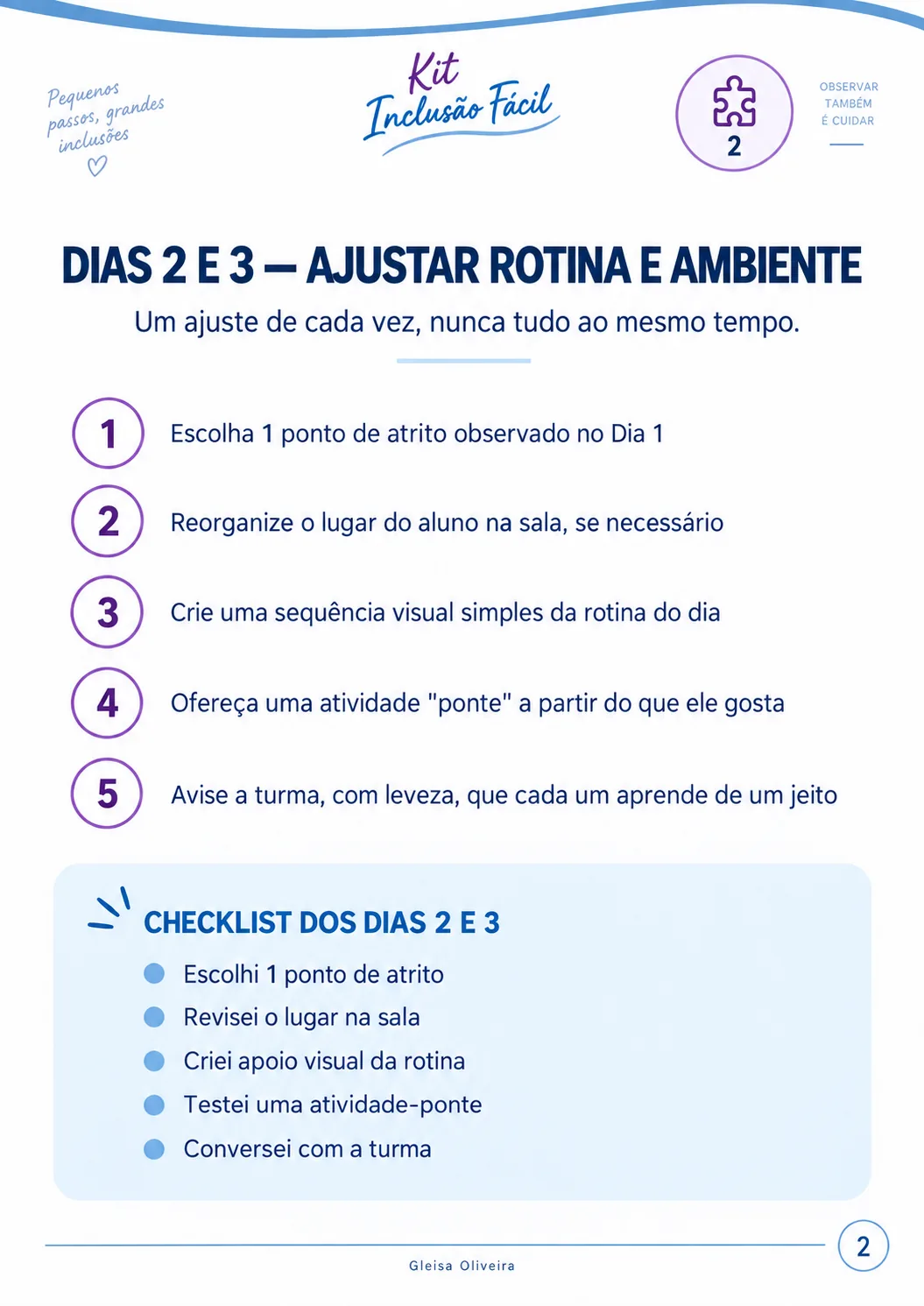 Página 2 do Guia O que fazer na Segunda?